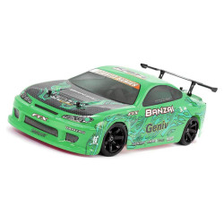 FTX Banzai Green 1:10 4WD Brushed Drift RTR RC Car w/Batt, Charger & 2.4gz Radio FTX5529G