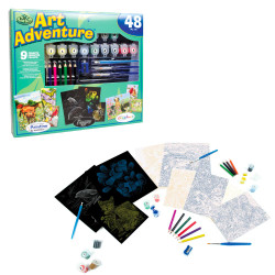 Royal & Langnickel Art Adventure Super Value Set 9-Boards Paint/Pencils  AVS-105