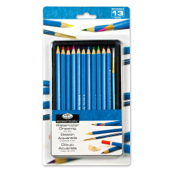 Royal & Langnickel 13pc Watercolour Pencil Art Set Tin RSET-ART2505
