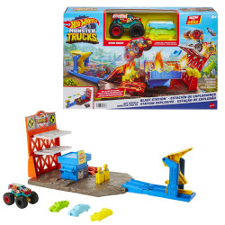 Hot Wheels Monster Trucks Blast Station Playset Toy HFB12