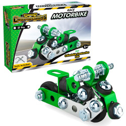 Construct It Miniature Constructables Race Motorbike STEM Toy - Age 6+ 57pcs