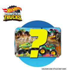 Hot Wheels Monster Trucks Double Pack, Random 1:64 Scale Diecast Toy Cars FYJ64