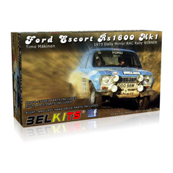 Belkits Ford Escort Mk1 RS1600 Makinen Liddon Rally Car Model Kit 1:24