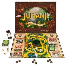 Jumanji Core - Classic Family Board Game - Age 8+ - 2-4 Players - 30min