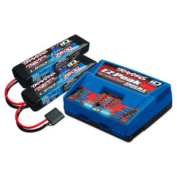 Traxxas 2991T 2x 7600mAh 2S LiPo Batteries & EZ-Peak Dual Charger Completer Pack