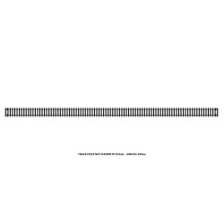 HORNBY Track R603 4x Long Straight - Extended 670mm