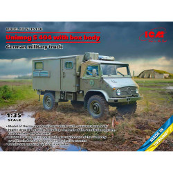 ICM 35136 Unimog S 404 w/Box Body German Truck 1:35 Plastic Model Kit