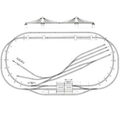 HORNBY Train Set HL3 With Suspension Bridge - Track Only