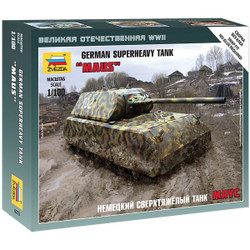 ZVEZDA 6213 Maus German WWII Heavy Tank 1:100 Tank Model Kit