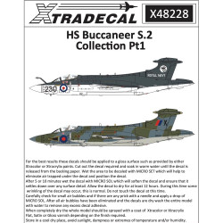 Xtradecal Blackburn Buccaneer S.2 Collection Part 1 1:48 Aircraft Decals X48228