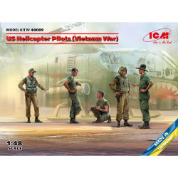 ICM 48089 US Helicopter Pilots Vietnam War 1:48 Model Kit