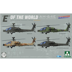 Takom E of the World AH-64E Attack Helicopter 1:35 Plastic Model Kit 2603