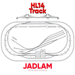 HORNBY Train Set Track HL14 Jadlam Railway Layout w/Grand Suspension Bridge