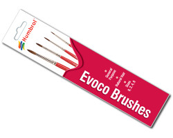 HUMBROL Evoco Brush Pack Sizes 0, 2, 4, 6