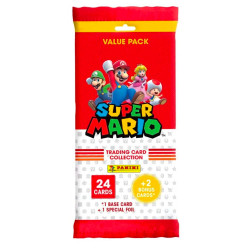 Super Mario Trading Card Collection Value Fat Pack 24-Cards