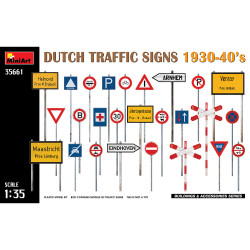 Miniart 35661 Dutch Traffic Signs 1930-40s 1:35 Diorama Model Kit