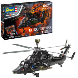 Revell 05654 James Bond Eurocopter Tiger Gift Set 1:72 Model Kit