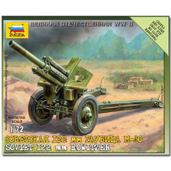 ZVEZDA 6122 Soviet Howitzer 120mm M30 Snap Fit Model Kit 1:72