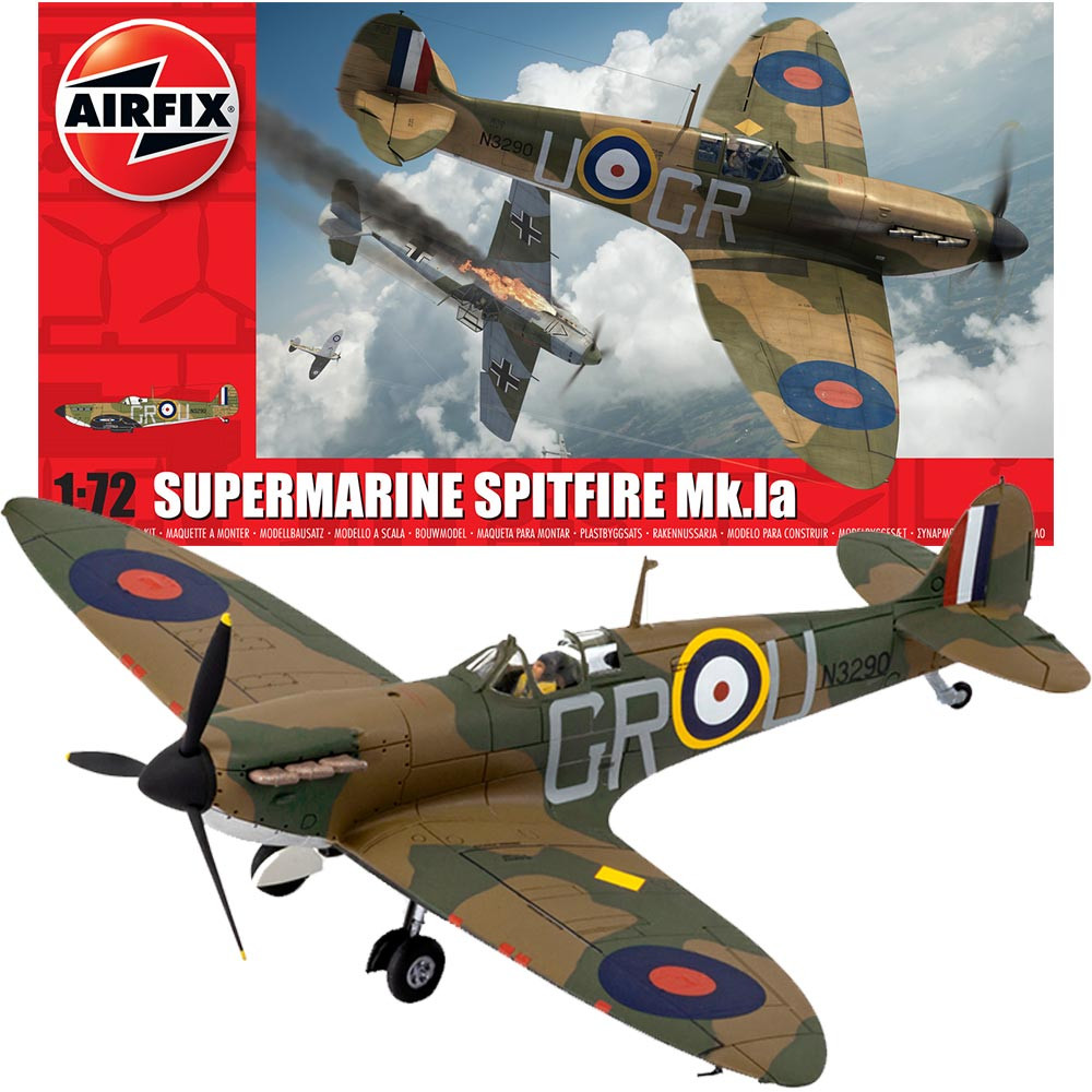 WW2 British Spitfire Mark I fighter Airfix Spitfire Mk I Starter Set 