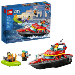 LEGO City 60373 Fire Rescue Boat Age 5+ 144pcs