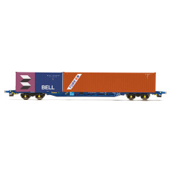 Hornby R60224 Touax KFA Container Wagon with 2 Containers - Era 11