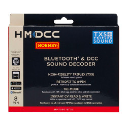 Hornby R7336 HM7000-8TXS: Bluetooth & DCC Sound Decoder (8-pin)