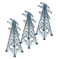 HORNBY R530 3x Pylons Electric Cable Pack