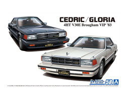 Aoshima 06145 Nissan Y30 Cedric/Gloria 4Ht V30E Brougham Vip '83 1:24 Model Car Kit