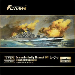 FlyHawk 1132S German Battleship Bismarck 1941 DELUXE 1:700 Model Kit