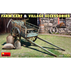 Miniart 35657 Farm Cart & Village Accessories 1:35 Diorama Model Kit