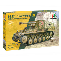 Italeri 7061 Sd.Kfz.124 Wespe 1:72 Plastic Tank Model Kit
