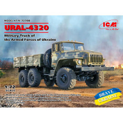 ICM 72708 URAL-4320 Military Truck of the Armed Forces of Ukraine 1:72 Model Kit