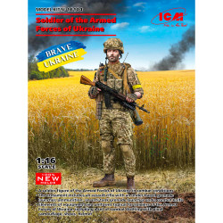 ICM 16104 Soldier of the Armed Forces of Ukraine 1:16 Figure Plastic Model Kit