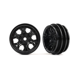 Traxxas TRX-4M Defender/Bronco Black Wheels 1.0" Pair 9770-BLK