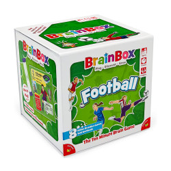BrainBox Football - Card Quiz Game - Age 8+ - 1+ Players - 10min+