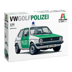 Italeri VW Golf 'Polizei' Police 1:24 Car Plastic Model Kit 3666