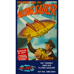 Atlantis Models 1009 Vic Tory and His Flying Saucer 5in Plastic Model Kit