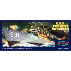 Atlantis Models H352 USS Forrest Sherman Destroyer 1:319 Plastic Model Kit