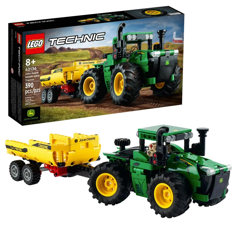 & Toys - 4WD Age 42136 - Buy Models 390pcs 9620R John Jadlam 8+ Online Models Deere LEGO Toys & Tractor