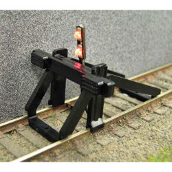 GAUGEMASTER Buffer Stop - w/ Light OO Gauge Track GM55