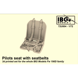 IBG 72U004 Pilots Seat with Seatbelts Fw 190D Aircraft 1:72 Model Kit Accessory