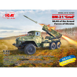 ICM 72707 BM-21 Grad MLRS - Brave Ukraine 1:72 Plastic Model Kit