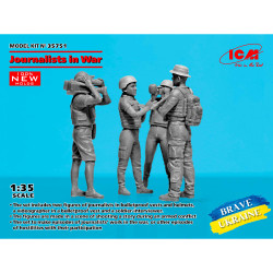 ICM 35751 Journalists in Wars Brave Ukraine 1:35 Figures Plastic Model Kit