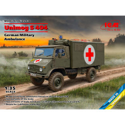 ICM 35138 Unimog S404 German Military Ambulance 1:35 Plastic Model Kit