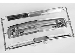 Axial 67 Chevy C/10 Grille Bumpers Chrome/Black AX31560