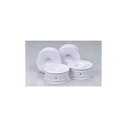 Tamiya 53473 Medium-Narrow White Dish Wheels (Offset +2) (TRF417/TRF418/TRF419)