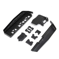 TLR Battery Tray, Center Diff & Servo Mount: 8XE 2.0 TLR241071