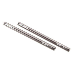 Axial Threaded Aluminum Pipe 6x91mm Grey (2) AX30524