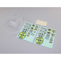 TLR Body Set with Decals, Clear: 8X, 8XE 2.0 TLR240018