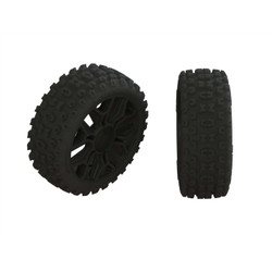 Arrma Dboots '2HO' Tire Set Glued Gun Metal (2) ARA550088